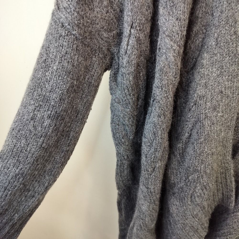 Eileen Fisher Wool Mohair Cardigan Sweater Size XL Cable Knit Open Front Minimal - Picture 5 of 12